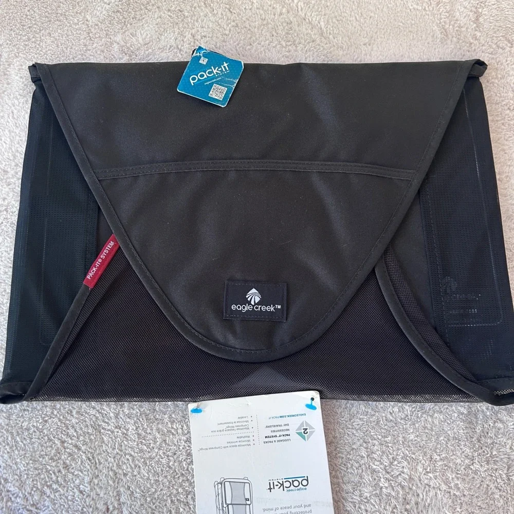 Eagle Creek Pack-It Garment Folder Medium Black Travel Organizer EC41190 NWT